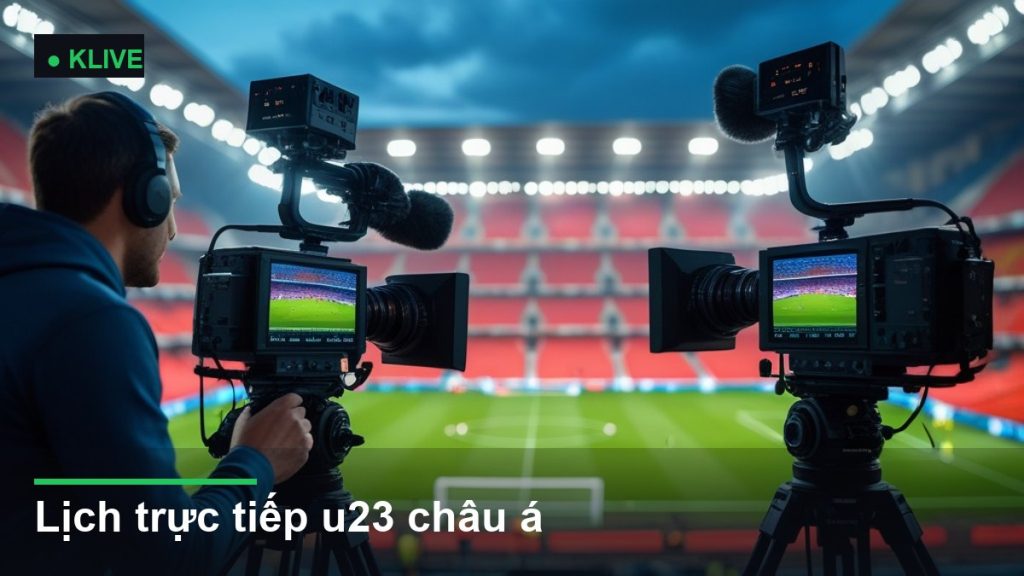 hệ thống camera truyền hình trực tiếp trận đấu - lịch trực tiếp u23 châu á